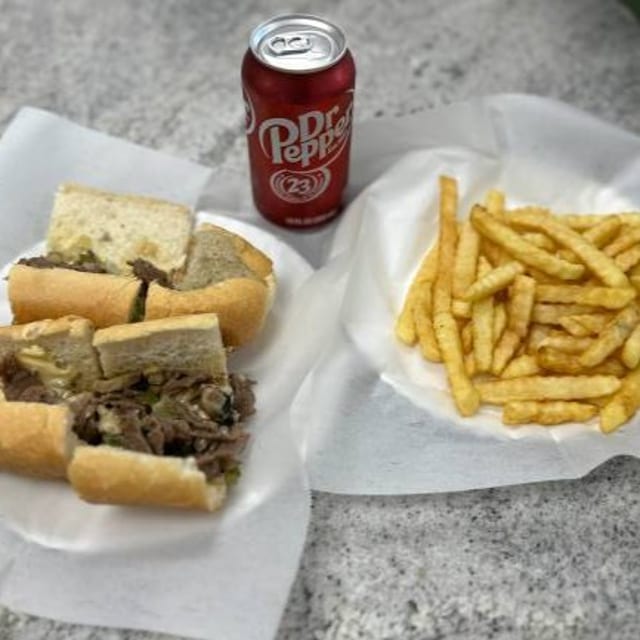 Any Sub With Fries And A Can Drink.