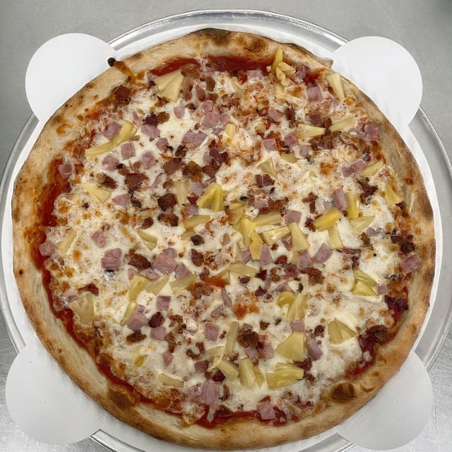 Hawaiian Deluxe Pizza.