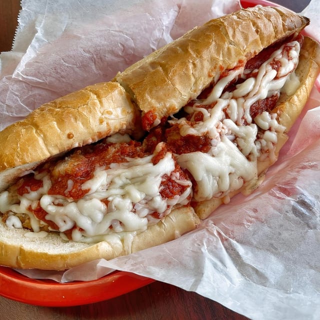 Chicken Parmigiana Sub.
