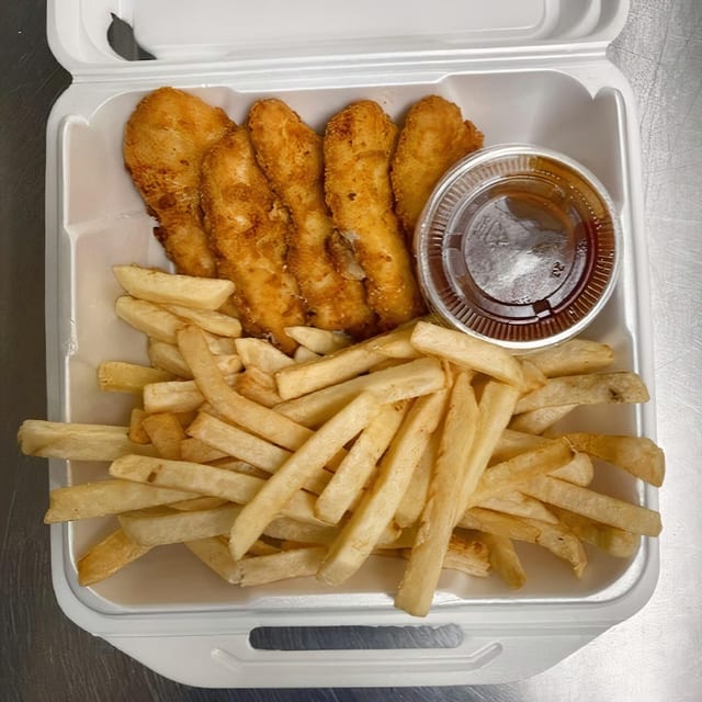 Chicken Tenders with Fries.